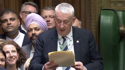 Sir Lindsay Hoyle Re Elected As Commons Speaker Saying He Will Continue