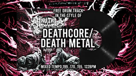 Free Deathcore Death Metal Drum Track Midi And Wav Youtube