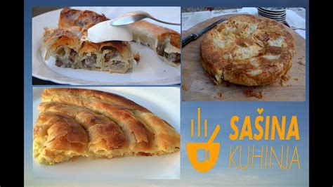 Burek Pita Sirnica Recept kao iz pekare Sašina kuhinja YouTube