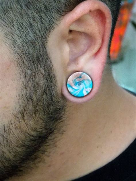 Custom Ear Plugs Native Spirit Ear Gauges Copper And Turquoise 8 G