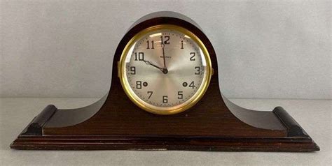 Waterbury Clock Co Wood Mantel Clock Matthew Bullock Auctioneers