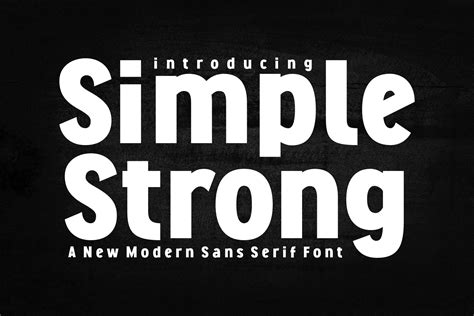 Simple Strong Font By Riman Ntypes Creative Fabrica