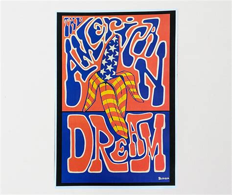 The American Dream Pop Art Poster / Art Print From 1967 / Rare Re-print - Etsy