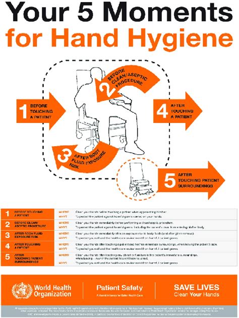 Moments For Hand Hygiene From Who Clean Care Is Safer Care Your