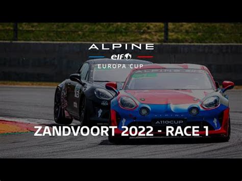 2022 Alpine Elf Europa Cup Circuit Zandvoort Race 1 YouTube