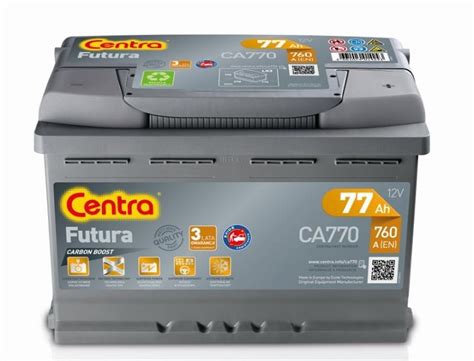 Akumulator CENTRA FUTURA CA770 77AH 760A 7264195062 Oficjalne