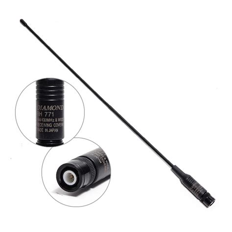 Diamond Rh Bnc Dual Band Vhf Uhf Mhz Mhz Rh Soft Antenna