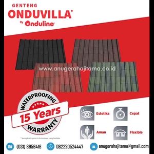 Jual Atap Bitumen Onduvilla Selulosa Bitumen CV Anugerah Ajitama