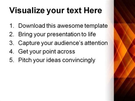 Orange Abstract Background PowerPoint Template 0810