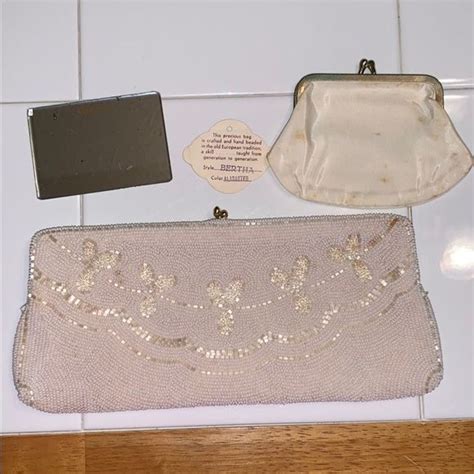 Vintage Bags Nwtvtg Walborg Beaded Evening Bag Mirror Coin Purse