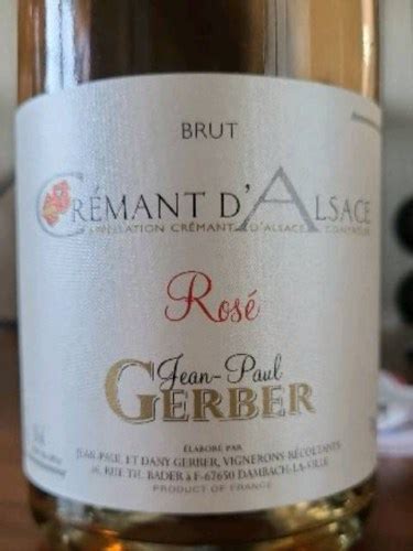 Jean Paul Gerber Crémant d Alsace Brut Rosé Vivino US