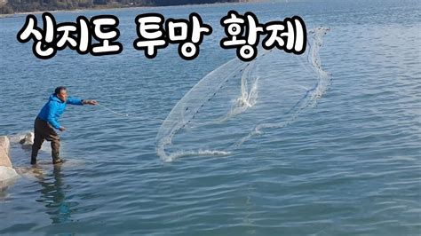 신지도 가실분들 꼭보세요 신지도 바다투망낚시 cast net fishing YouTube