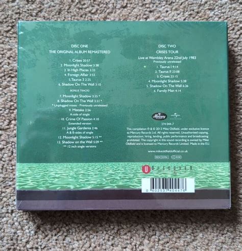 Crises Bonus Cd Deluxe By Mike Oldfield Cd For Sale Online