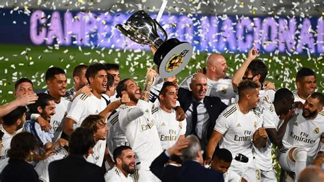 Foto Foto Selebrasi Real Madrid Juara Liga Spanyol 20192020