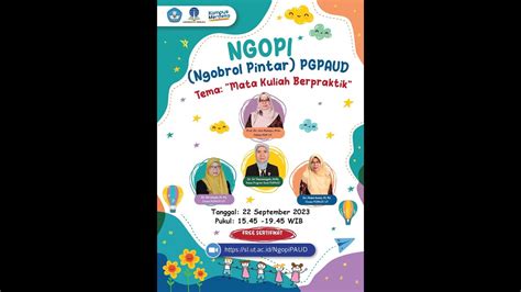 Ngobrol Pintar NGOPI Mata Kuliah Berpraktik Prodi PGPAUD FKIP UT