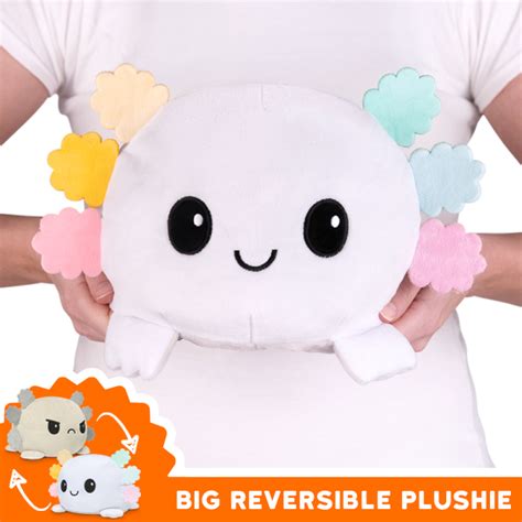 TeeTurtle Big Reversible Axolotl Plushie Home Of The Original