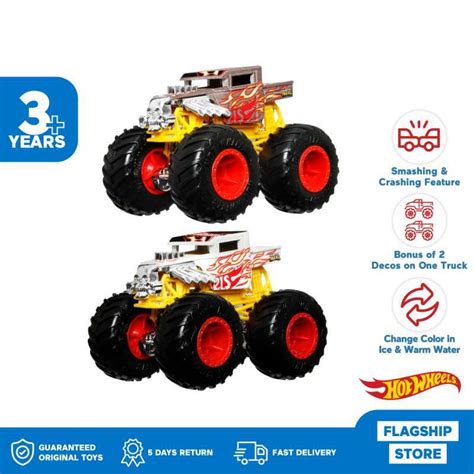 Jual Hot Wheels Monster Trucks Color Shifters Bone Shaker Mainan Mobil Balap Di Seller Mattel