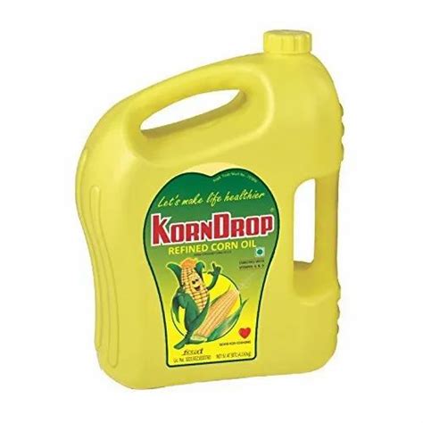 Litre Korndrop Refined Corn Oil Packaging Size Kg Low Cholestrol