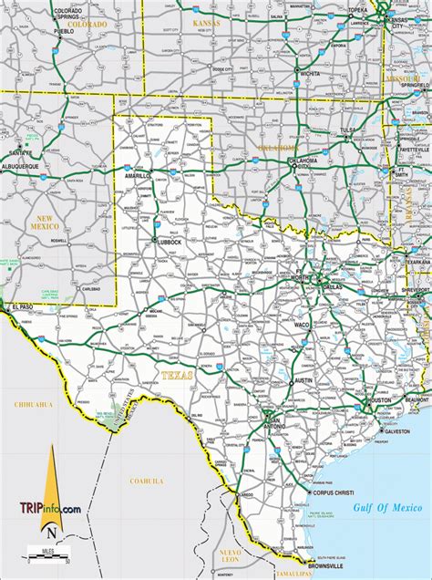 Texas Road Map - Official Texas Highway Map - Printable Maps