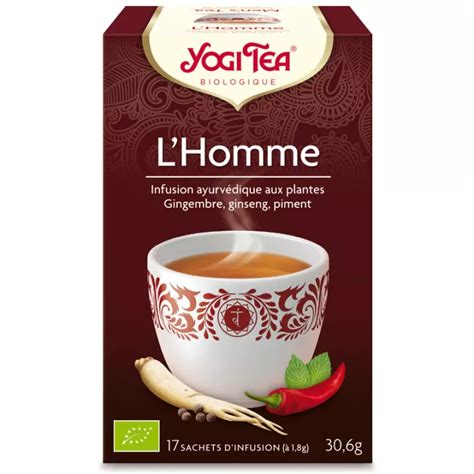 Achat Yogi Tea L Homme Bio Infusion Ayurv Dique Sachets