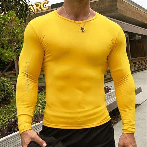 Mens Performance Long Sleeve Compression Shirt LeorÊver