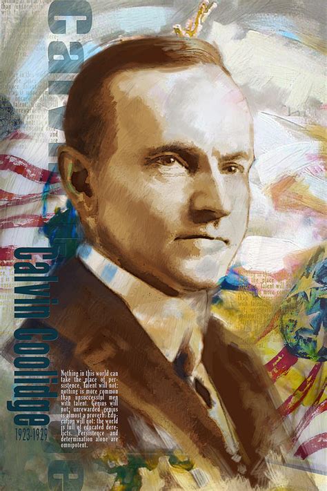 Calvin Coolidge Painting By Corporate Art Task Force