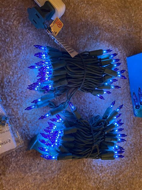 GE String A Long 100 Count 20 6 Ft Blue Incandescent Christmas String