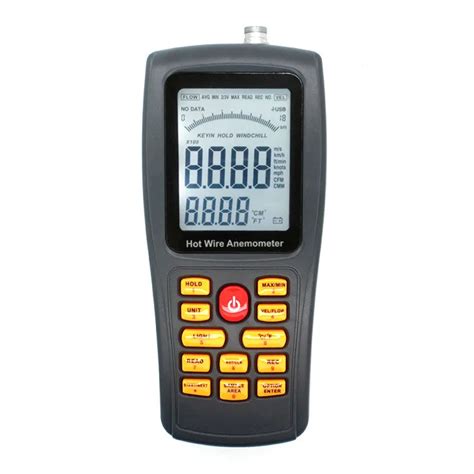 Hot Wire Anemometer Gm With Usb Port Air Velocity M S Air Temperature C Buy Hot