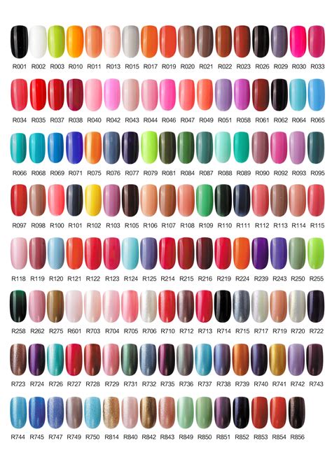 Gelish Color Chart 90 Colors Too Bad Not Every Salon Has This To