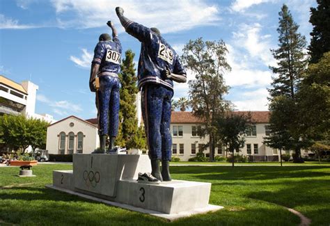 The Smith Carlos Statue Designed By Artist Rigo 23 Honors 1968