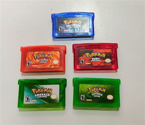 5 Jogos Pokémon Game Boy Advance Novos Repro Jogo de Videogame Nunca