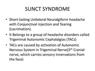 Sunct syndrome | PPT