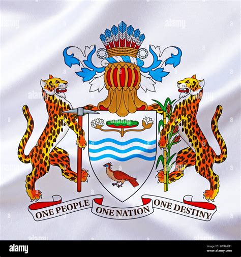 The coat of arms of Guyana, Studio Stock Photo - Alamy