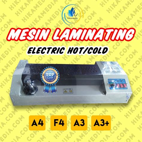 Jual MESIN Alat LAMINATING Laminasi LAMINATOR HOT Panas COLD Dingin A4 F4 A3 A3 Shopee