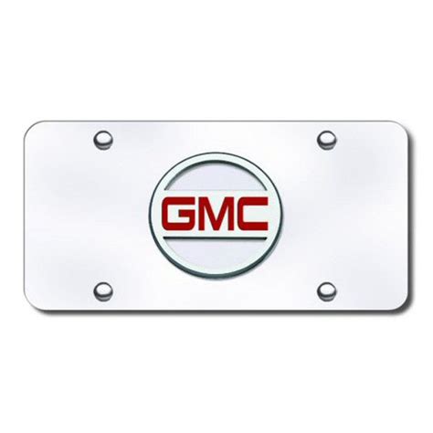 Autogold Gmc Cc Gmc Only Chrome Logo On Chrome License Plate