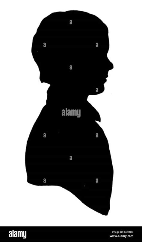 Walter Crane child silhouette portrait Stock Photo - Alamy