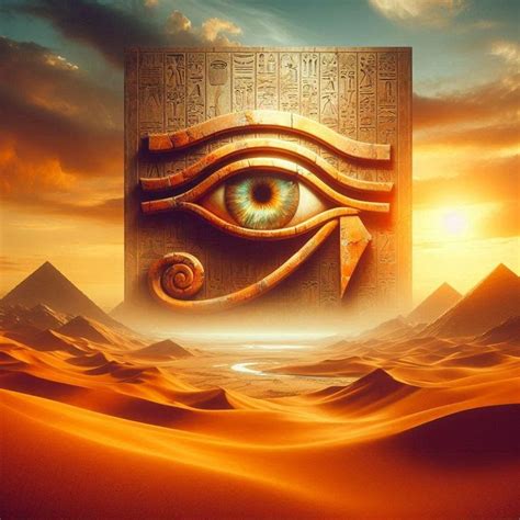 Ancient Egyptian Eye of Horus Digital Art Design in 2024 | Digital art ...