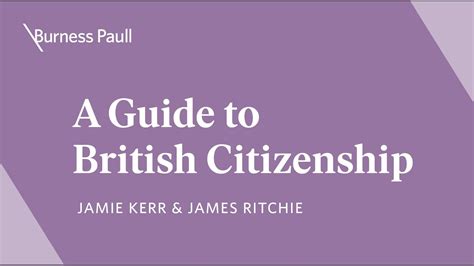 A Guide To British Citizenship Youtube