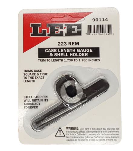 Lee Case Length Gauge Wshell Holder For 223 Remington 90114