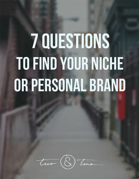 How to Find Your Niche or Personal Brand, Part 2 - Tico+Tina