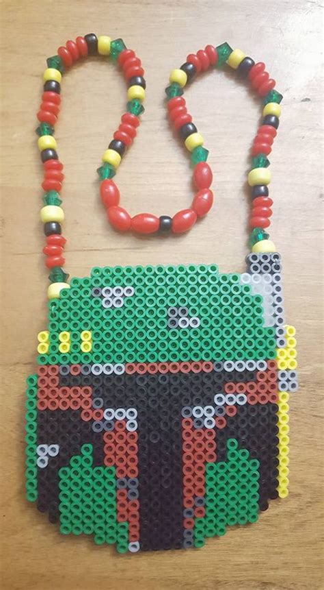 Boba Fett Perler Necklace By LadyRaveicorn Kandi Photos On Kandi Patterns