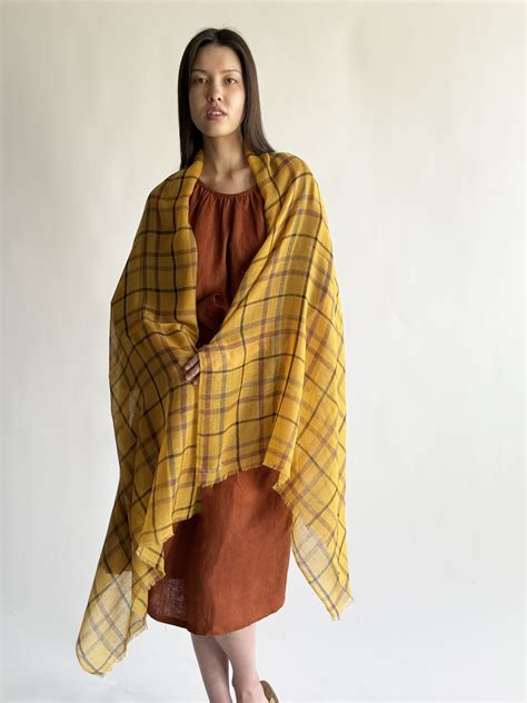 Madras Plaid Stole – Denis Colomb Lifestyle