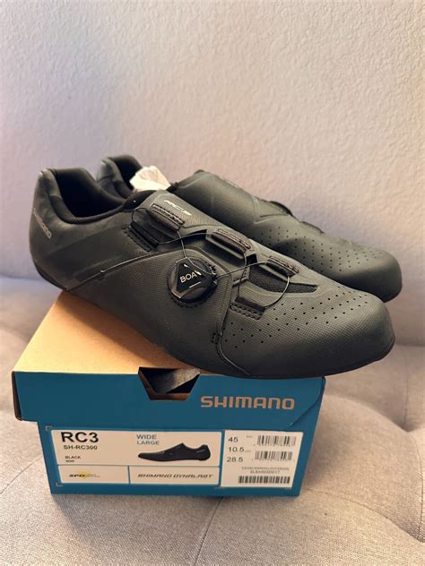 Shimano Sh Rc Men Road Bike Shoes Wide Eu Us Black Bolt