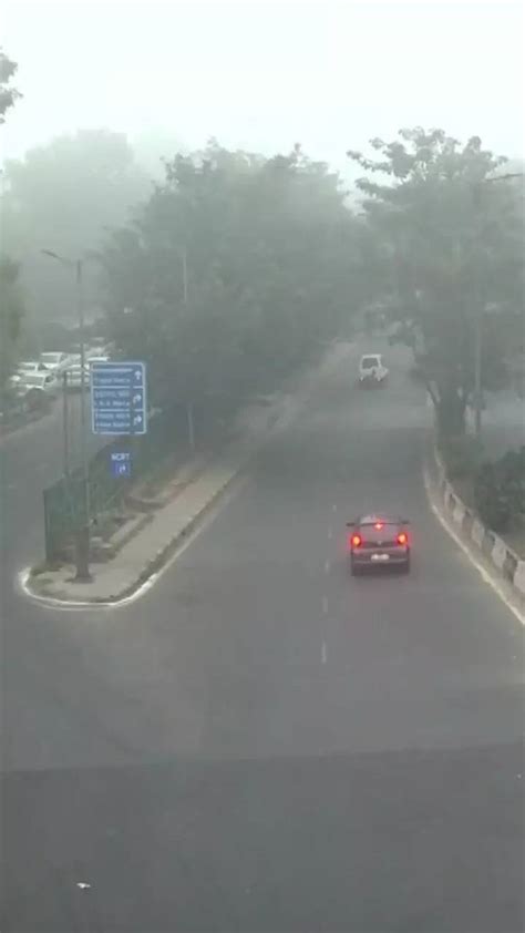 Noida Weather Today 1 Dead 15 Injured In Fog Related Road Accident On