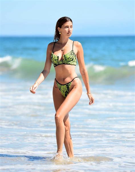 Nicole Williams In A Neon Green Bikini On The Beach In Malibu Lacelebs Co