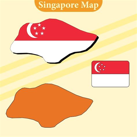 Premium Vector Singapore Map Vector With Regions And Cities Lines And