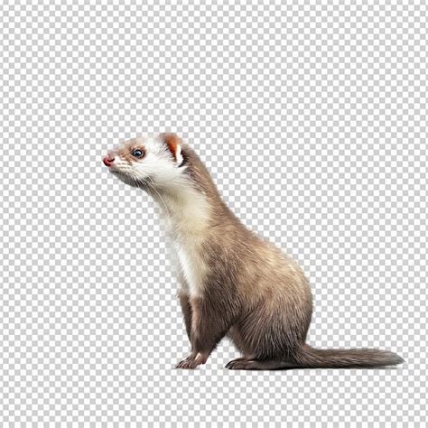 Premium Psd Psd Ferret Isolated On Transparent Background Hd Png