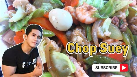 Chop Suey Dish Cook At Home Pinoy Style Recipe Tutorial Youtube