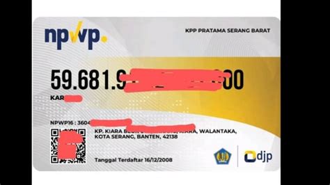 daftar npwp   pribadi  badan kerja terbaru