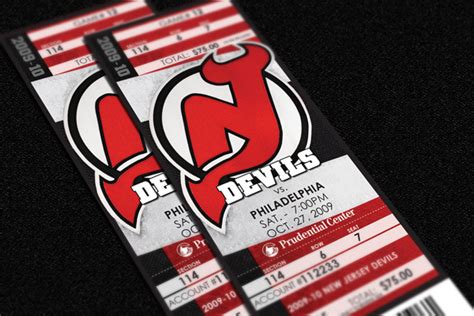 New Jersey Devils Tickets :: Behance